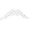 Ekena Millwork Pitch Rotherham Architectural Grade PVC Gable Pediment, 60"W x 17 1/2"H x 1"P (7/12) GPP060X018X100ROT - alternate 1